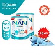 [Tặng 1 Bộ Gối Mền Khủng Long] Combo 2 Lon Sữa Bột Nestle NAN Optipro HMO 4 (900g/Hộp)